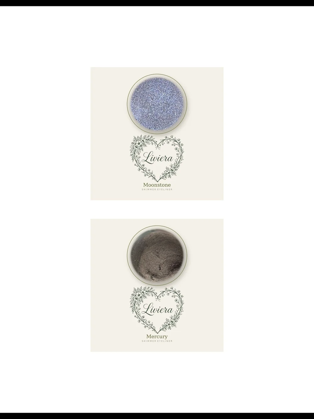 Plastic Free Shimmery Cream Eyeshadow Made With Organic Ingredients